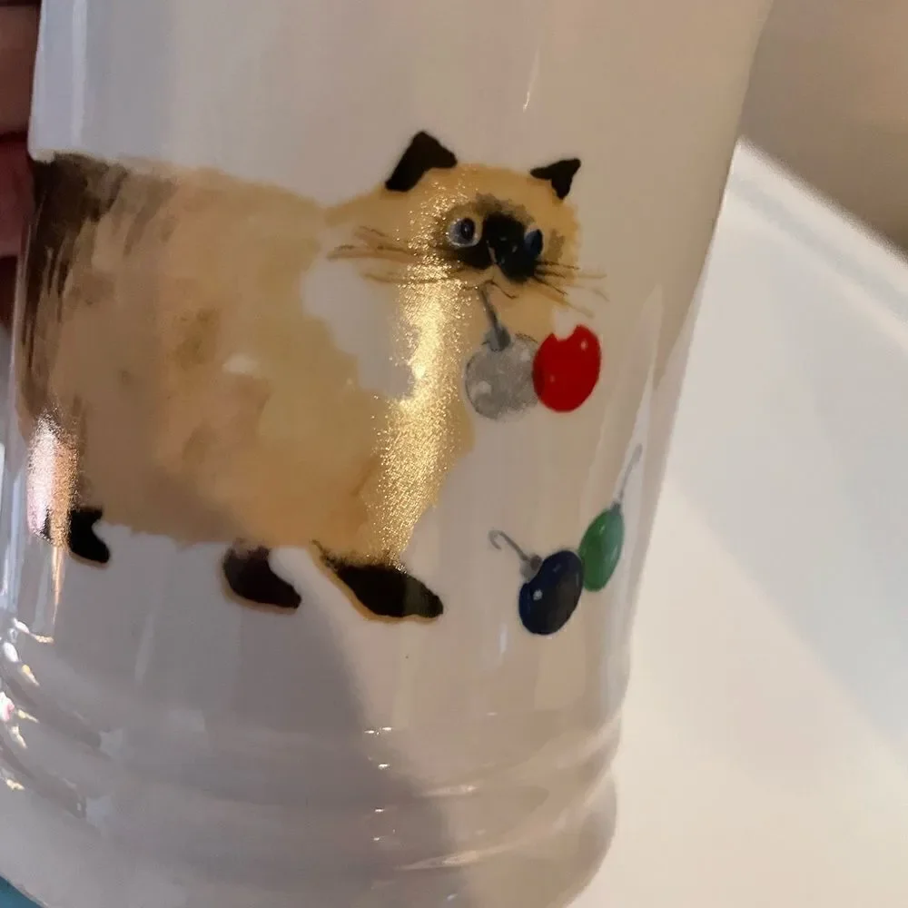 Fringe Cat Christmas themed coffee cups